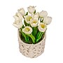 National Tree Company 10" White Tulip Bouquet in White Basket (MT81-10926GWH-1)~#|#~3FD0BF16-7152-47E5-A9937A26646F78B1_sc7
