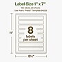 Avery Hemp Rectangle Laser/Inkjet Multipurpose Labels, 1" x 7", Off-White (160/Pack)~#|#~3FD78912-5928-4C6C-BEB0AE030D9AB80B_sc7