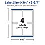Avery TrueBlock Laser/Inkjet Rectangle Multipurpose Labels, 4.75" x 3.75", White, 400/Box (94254)~#|#~3FD81018-37F0-4F4B-8F4738675D3DC164_sc7
