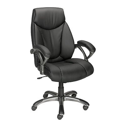 Workplace2.0 Ramsey Ergonomic Bonded Leather Swivel Manager Chair, Black (ST62216) Sansujyuku sansujyuku.com