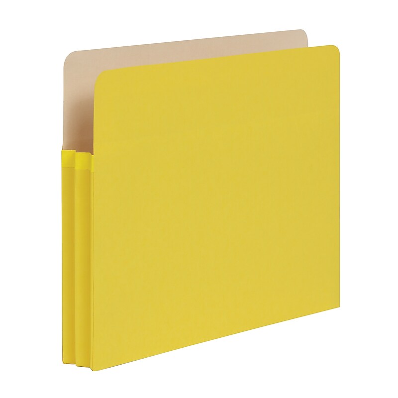 Pendaflex Reinforced File Pocket, 1 3/4" Expansion, Letter Size, Yellow (1006988) image 1