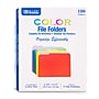 Bazic COLOR File Folders, 1-Tab, Letter/Legal Size, Assorted Colors, 100/Box (BAZ3149)~#|#~3FE6AF78-B077-45F4-A04BFECF465320AA_sc7