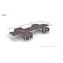 Boss Office Products Simple System 66"W L-Shaped Desk with Pedestal, Driftwood, 8/Set (SGSD028-202)~#|#~3FE94F00-DEDB-4E95-81E591223666000E_sc7