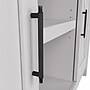 Bush Furniture Key West 30" Accent Cabinet with Doors and 4 Shelves, Pure White Oak (KWS146WT-03)~#|#~3FEC6C26-6C78-49EA-BF2AAB8D33B46B7F_sc7