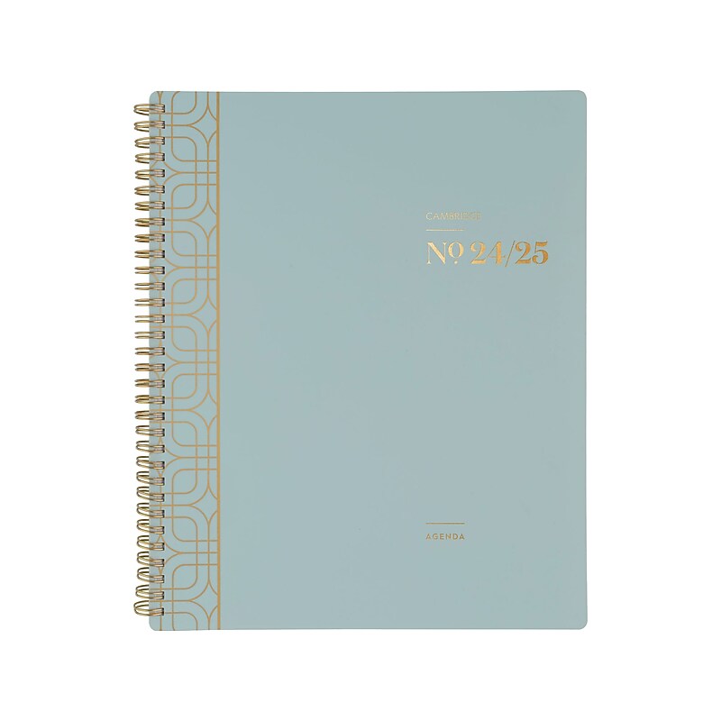 2024-2025 Cambridge WorkStyle Classic 8.5" x 11" Academic Weekly & Monthly Planner, Poly Cover, Mellow Frost image 1