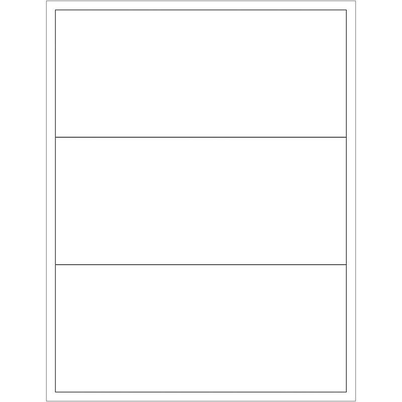 Tape Logic Laser Labels, Rectangle, 8" x 3 1/2", White, 300/Case (LL134) image 1