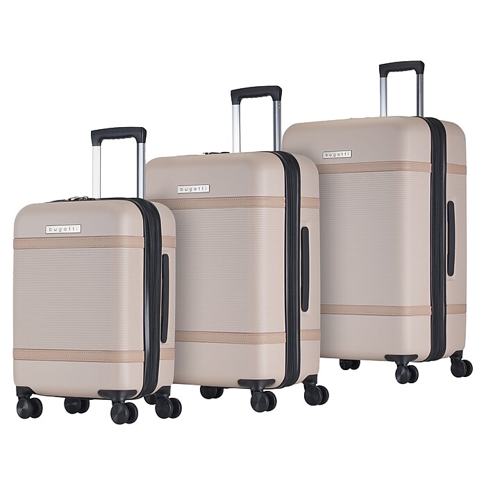 Bugatti Wellington 3-Piece Hardside Spinner Luggage Set, TSA