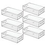 iDESIGN Stackable Plastic Storage Bin, 4" x 14.6"x 8", Clear, 6/Pack (29007M6)~#|#~3FF81B36-7CC1-4AEF-A39202E703E38BE3_sc7