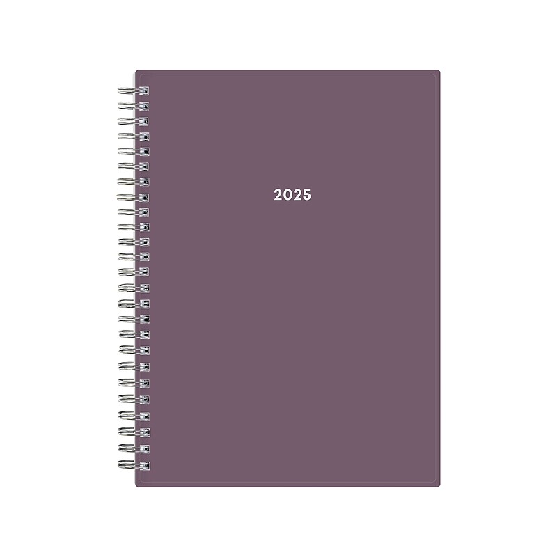 2025 Blue Sky 5.88" x 8.63" Weekly & Monthly Planner, Plastic Cover, Purple (150540) image 1