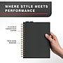 Staples Pro120 Elite™ Flexible Cover Meeting Notebook, 6.5" x 9.5", Narrow Ruled, 90 Sheets, Black (ST63370)~#|#~3FFB8141-ED10-4245-AB8275FD687A2B04_sc7