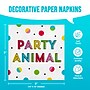 Say Hooray! Snarky Celebration "Party Animal" 5" Beverage Napkin, Multicolored, 64 Napkins/Pack (DTC382588BNAP)~#|#~3FFF2AED-9F8B-4233-8EBAEFD2D0F9CB6A_sc7