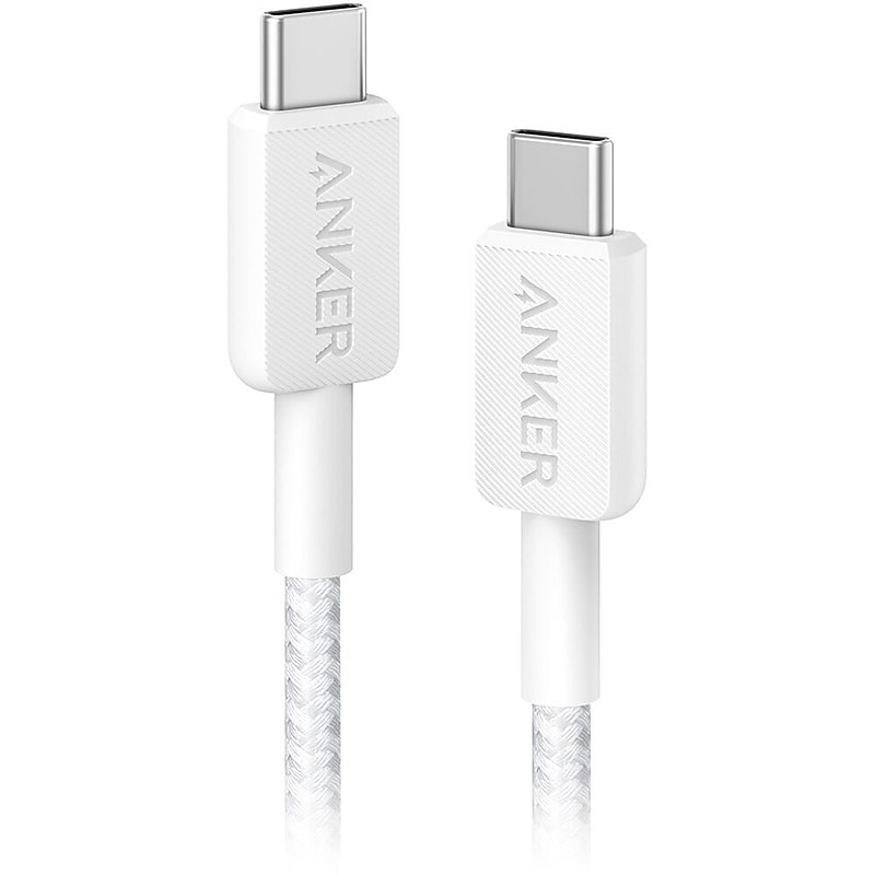 Anker 322 USB-C to USB-C Charging Cable, 6 ft., White (A81F6H21-1) image 1