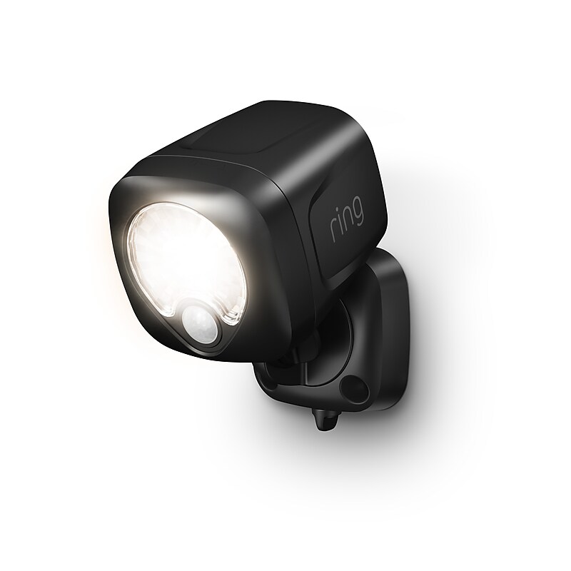 Ring Smart Lighting Spotlight Wireless Outdoor Motion-Sensor Security Light, Black (B07KXBWWTN) image 1