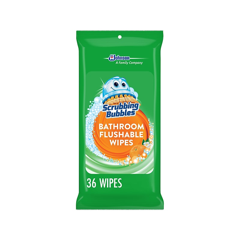Scrubbing Bubbles Disinfecting Wipes, Citrus Action Scent, 36 Wipes/Container (319252) image 1