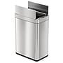 iTouchless Stainless Steel Wings Open Lid Sensor Trash Can with AbsorbX Odor Control, Silver, 13 gal. (WS13RSL)~#|#~400C46F3-120D-41BD-837284A33DD3E112_sc7