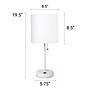 Creekwood Home Oslo 19.5" LED Table Lamp with USB Port, White, 2/Set (CWT-2011-WO-2PK)~#|#~400C76D3-B8A5-4C02-8731BD1C26F472B2_sc7