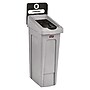Rubbermaid Commercial Slim Jim Single-Stream Landfill Recycling Station Kit, 23 Gallon, Gray/Black (2185053)~#|#~400D239F-B55C-473D-9AFC1106298A2EB5_sc7