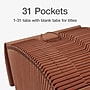 Pendaflex Heavy Duty Reinforced Paper Stock Accordion File, Numerical Index, 31 Pocket, Legal, Brown (1006982)~#|#~400DA45B-208A-495C-80130702A17135C8_sc7