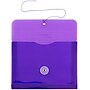 JAM Paper Premium Plastic Filing Envelope with Button & String Closure, Purple, 3/Pack (920B1PUX3)~#|#~401200F0-8556-48E8-BE14AD3E8261A375_sc7