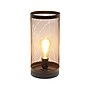 Creekwood Home Industrial Mesh Cylinder 12.75" LED Table Lamp, Black (CWT-1005-BK)~#|#~40194C0B-983A-4D85-AC8B6DB8FB402865_sc7