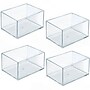 Azar Small Stackable Plastic Storage Bin, 2.5" x 4.25", Clear, 4/Pack (556731-4PK)~#|#~401A97A6-0F0C-4B4D-B96F65A0B4A10D41_sc7