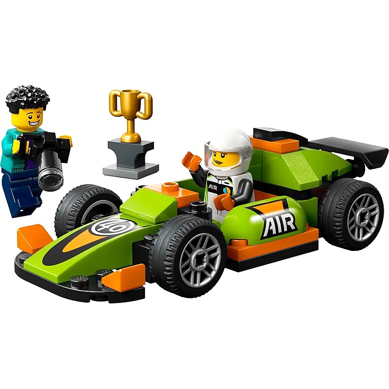 LEGO City Green Race Car Building Set (60399) image 1