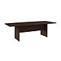 Bush Business Furniture 96W x 42D Boat Shaped Conference Table with Wood Base, Black Walnut (99TB9642BWK)~#|#~4024335E-6000-49DF-BEB826438AEC5577_sc7