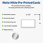 Avery Silver Border Business Cards, 2" x 3.5", Matte White, 80/Pack (19479399971)~#|#~40252E7C-9395-4CA4-80A4E12ECA6F3C7F_sc7
