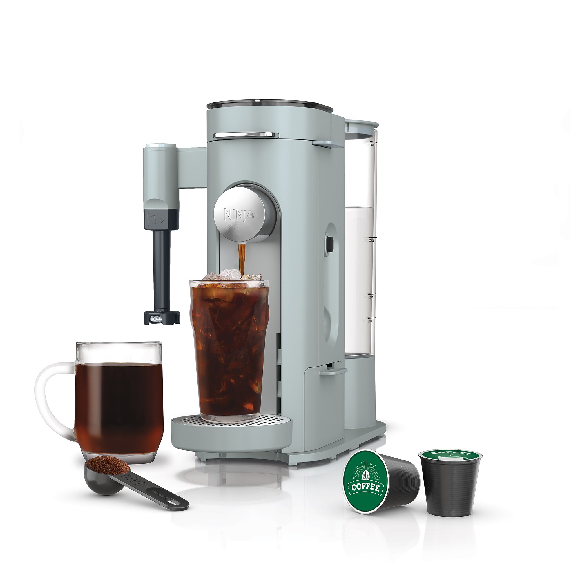Ninja 3-Cups Single Serve Coffee Maker, Glacier Blue (PB051GB) Simolary simolary.com