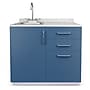 Viva Comfort 36.32'' H x 36" L Medical Cabinet with Left Sink, 3-Drawers, Blueberry (902BASE36LSBL)~#|#~402FFEF8-5F84-4B06-B2B0CC9216C9CA0A_sc7