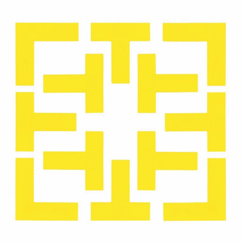 Champion Sports Pickleball Court Marker Set, Yellow (CHSPBCOURT) image 1