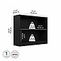 Bush Furniture Universal 30"H 2-Shelf Bookcase with Adjustable Shelf, Black Wood (WL12438)~#|#~403B1B12-0821-4612-925E67C938449C81_sc7