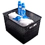 Advantus Large Weave Plastic Bin, Black, Each (36006)~#|#~403CB24A-4C5D-4EB1-A89A6B1CE75A6BA6_sc7