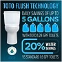 Toto Drake 1.28 gal. Gravity Flush Toilet, Cotton (MW7763084CEG#01)~#|#~403DB7CF-8428-4D9F-8D7FC84E264DCFD2_sc7