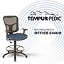 Tempur-Pedic Fabric Drafting Chair with Backrest and Footrest with Lumbar Support, Navy (TP8200-NAVY)~#|#~403DB87B-2A03-4817-9DC0CB198810438E_sc7