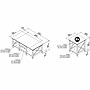 Bush Furniture Key West 47"W x 24"D Coffee Table with Set of 2 End Tables, Washed Gray (KWS023WG)~#|#~4041F90E-3182-4F5C-B4D37B423A8DFFB8_sc7