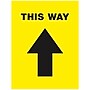 Avery Directional "This Way" Preprinted Floor Decals, 8" x 10.5", Yellow/Black, 5/Pack (83022)~#|#~40452BC1-4E6E-446B-8B2BCC82707C1CB5_sc7