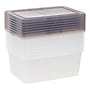 Iris 17 Quart Snap Top Plastic Snap Closure Storage Bin, Clear, 8/Pack (500156)~#|#~404B9AB6-BA3E-45ED-8D62BEC353EEFB5B_sc7