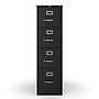 Staples Commercial 4-Drawer Vertical File Cabinet, Locking, Letter, Black, 25"D (25164D)~#|#~404DC583-BDE3-4038-9A2C22D5731A617D_sc7