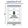 Avery TrueBlock Laser/Inkjet Decorative Edge Multipurpose Labels, 2" x 3", White, 400/Box (94267)~#|#~404E8A2D-5A42-43FC-B974E642C32FB5E8_sc7