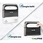 Alpine Industries Toilet Seat Cover Dispenser, Half-Fold, Black, 2/Pack (453-PKG)~#|#~404EE636-3DF8-415E-98C97D30CD456591_sc7