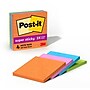 Post-it Super Sticky Notes, 4" x 4", Energy Boost Collection, Lined, 90 Sheet/Pad, 4 Pads/Pack (675-4SSUC)~#|#~404FEAF1-DA15-42B6-B671D8E90EA7E190_sc7