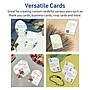 Avery Leaf Integrated Cards, Glossy White, 200/Pack (19479399112)~#|#~4050A0B6-A3E3-4311-8F7E83FAE3817482_sc7