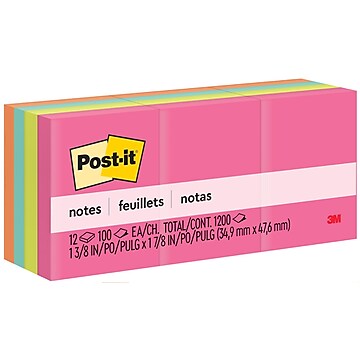 Post-it Super Sticky Notes, 4 x 6, Assorted Colors, Lined, 8