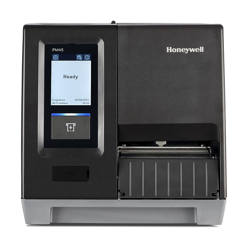 Honeywell PM45A00000000211 PM45 Direct Thermal Label Printer, Ethernet/Serial/USB, Black image 1
