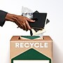 TerraCycle Cardboard Office Separation  Recycling Box, 10.5 Gallon, White and Green (792)~#|#~4059EBC3-E339-42C9-B0F7C744A9B76ECD_sc7