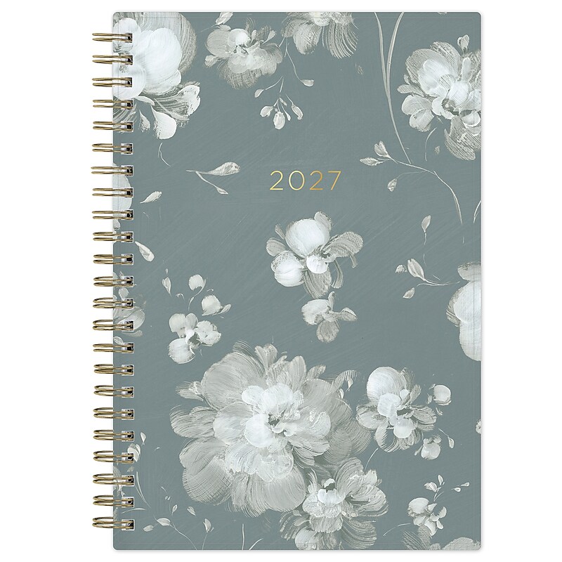 2027 Blue Sky Kelly Ventura Flora Lake 5" x 8" Calendar Year Weekly & Monthly Standard Planner, Plastic Cover image 1