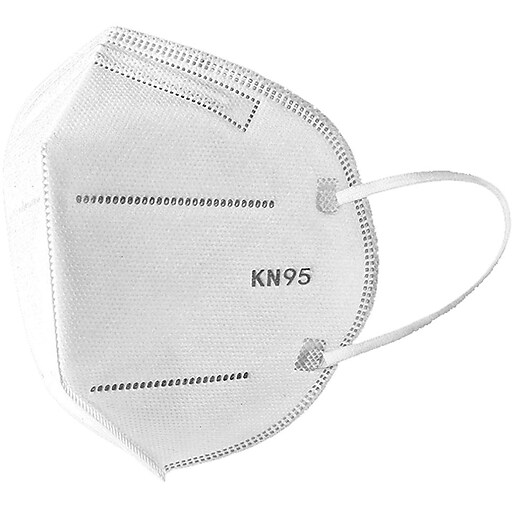 WeCare Disposable KN95 Face Mask, Adult, White, 20 Masks/Box, 50 Boxes