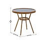 Flash Furniture Lourdes Indoor/Outdoor French Bistro Table, Navy/White (SDA64280NVWHNAT)~#|#~40615D61-2232-4A9A-B609DC670E529C29_sc7