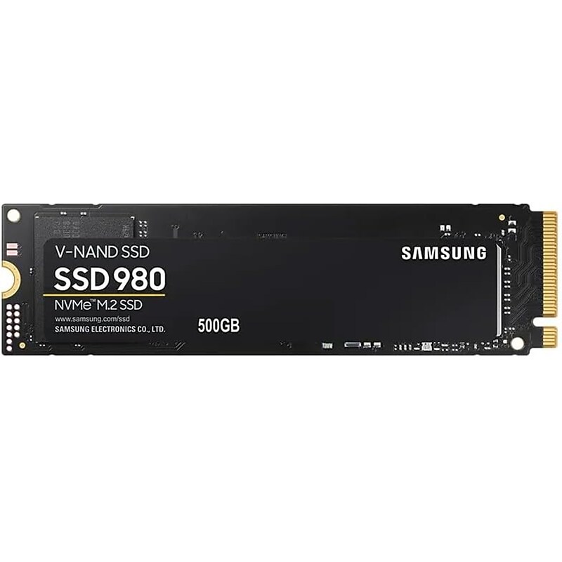 Samsung 980 500GB M.2 PCIe Gen3 NVMe Internal Solid State Drive, V-NAND (MZ-V8V500BW) image 1
